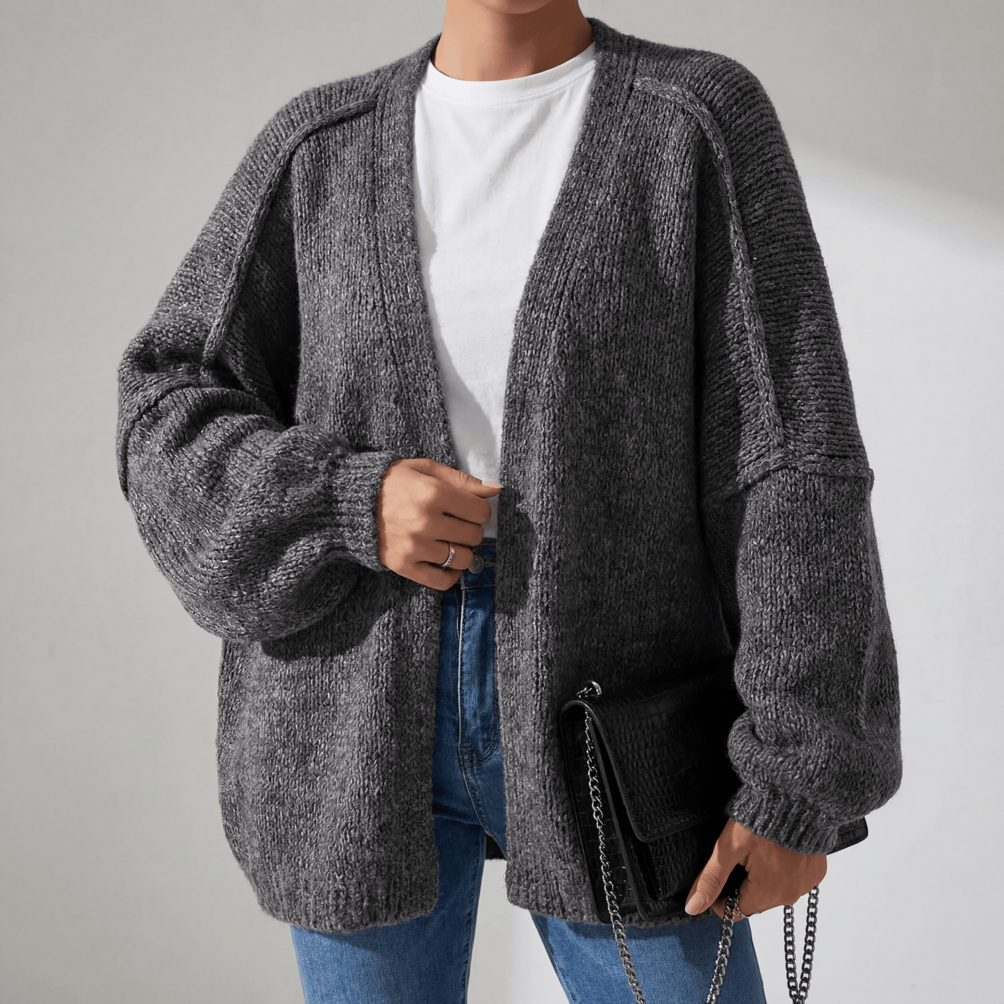 Oversized Knit Cardigan