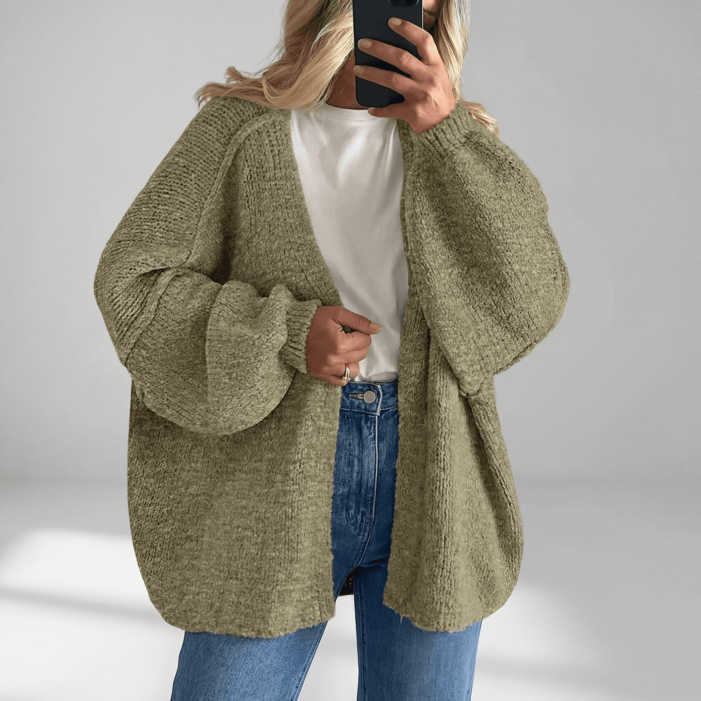 Oversized Knit Cardigan