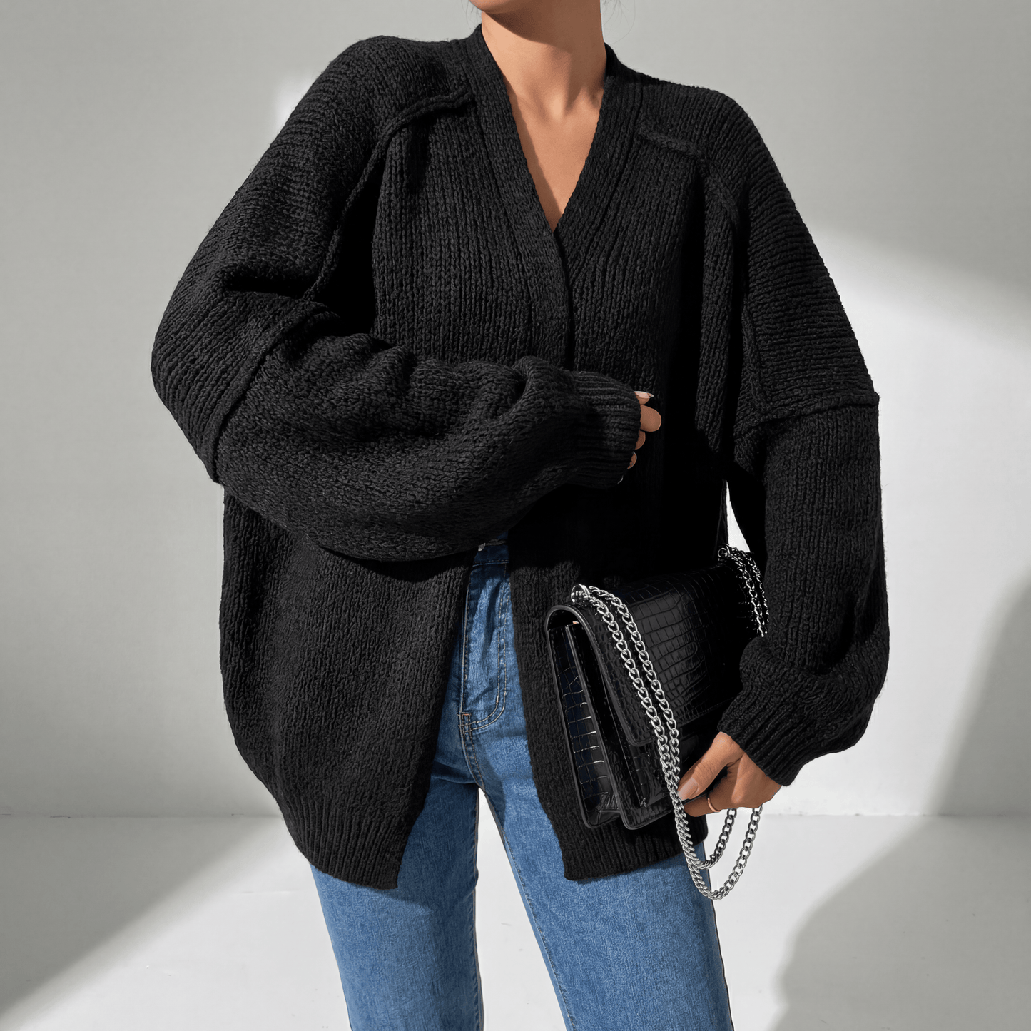 Oversized Knit Cardigan