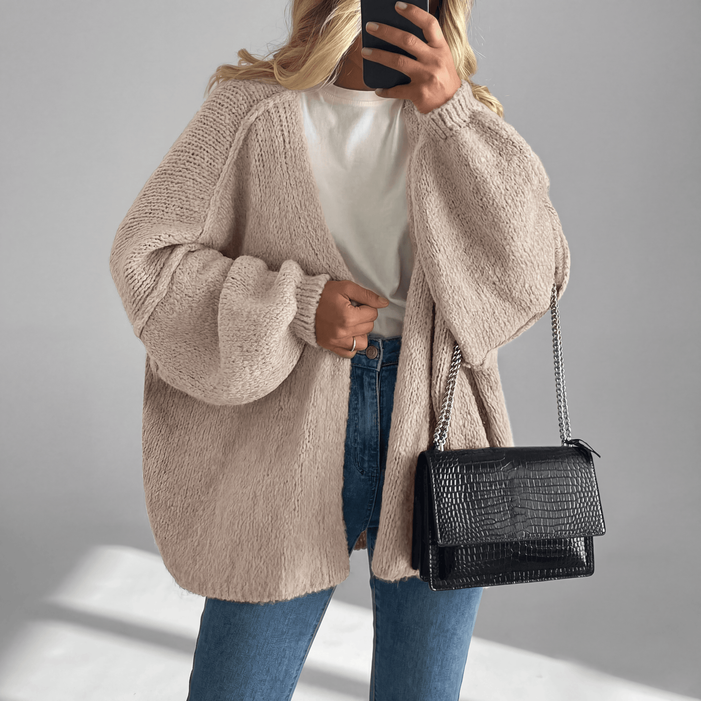 Oversized Knit Cardigan